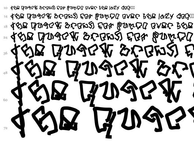 But you can get fucked font waterfall